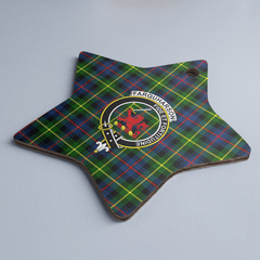 Clan Farquharson Modern Tartan Crest Star Ceramic Ornament CL56 Farquharson Modern Tartan Tartan Christmas
