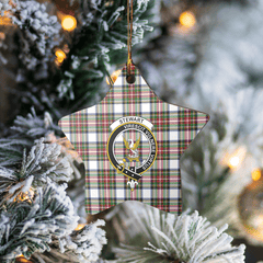 Clan Stewart Dress Modern Tartan Crest Star Ceramic Ornament AG61 Stewart Dress Modern Tartan Tartan Christmas
