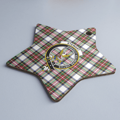 Clan Stewart Dress Modern Tartan Crest Star Ceramic Ornament AG61 Stewart Dress Modern Tartan Tartan Christmas
