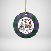 Clan Elphinstone Tartan Tartan Crest Gnome Round Ceramic Ornament NK85 Elphinstone Tartan Tartan Christmas