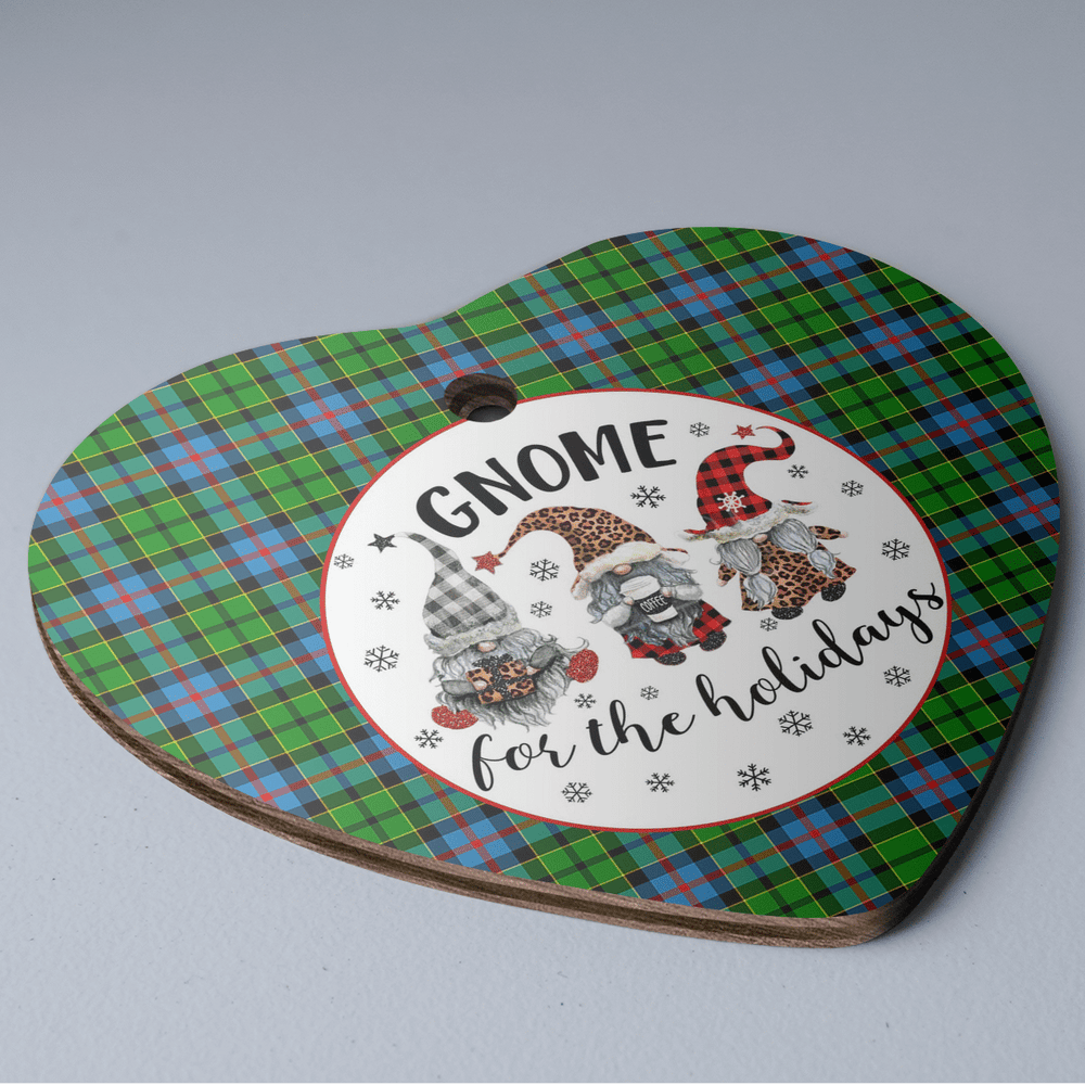 Clan Forsyth Tartan Tartan Crest Gnome Heart Ceramic Ornament OE92 Forsyth Tartan Tartan Christmas