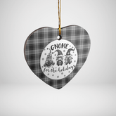 Clan Glen Tartan Tartan Crest Gnome Heart Ceramic Ornament EQ89 Glen Tartan Tartan Christmas