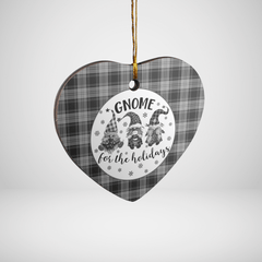 Clan Glen Tartan Tartan Crest Gnome Heart Ceramic Ornament EQ89 Glen Tartan Tartan Christmas