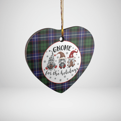 Clan Galbraith Modern Tartan Tartan Crest Gnome Heart Ceramic Ornament CR66 Galbraith Modern Tartan Tartan Christmas