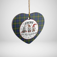 Clan Gunn Tartan Tartan Crest Gnome Heart Ceramic Ornament YX12 Gunn Tartan Tartan Christmas