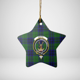 Clan Keith Modern Tartan Crest Star Ceramic Ornament PM74 Keith Modern Tartan Tartan Christmas
