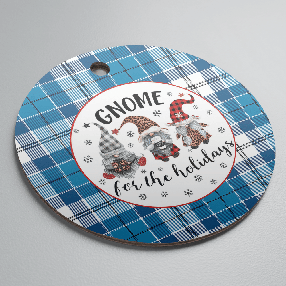 Clan Roberton Tartan Tartan Crest Gnome Round Ceramic Ornament SO41 Roberton Tartan Tartan Christmas