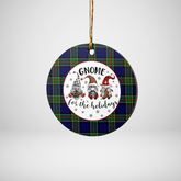 Clan Colquhoun Modern Tartan Tartan Crest Gnome Round Ceramic Ornament XO44 Colquhoun Modern Tartan Tartan Christmas