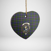Clan Murray of Atholl Modern Tartan Crest Heart Ceramic Ornament JB19 Murray of Atholl Modern Tartan Tartan Christmas