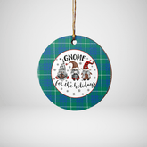 Clan Hamilton Hunting Ancient Tartan Tartan Crest Gnome Round Ceramic Ornament YQ14 Hamilton Hunting Ancient Tartan Tartan Christmas