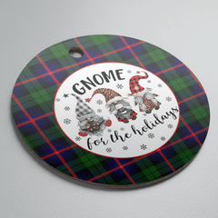 Clan Urquhart Modern Tartan Tartan Crest Gnome Round Ceramic Ornament YW62 Urquhart Modern Tartan Tartan Christmas