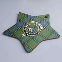 Clan MacMillan Hunting Ancient Tartan Crest Star Ceramic Ornament MY95 MacMillan Hunting Ancient Tartan Tartan Christmas