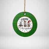 Clan Wexford County Tartan Tartan Crest Gnome Round Ceramic Ornament VK14 Wexford County Tartan Tartan Christmas