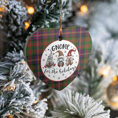 Clan Cochrane Modern Tartan Tartan Crest Gnome Heart Ceramic Ornament JB21 Cochrane Modern Tartan Tartan Christmas
