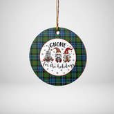 Clan Newlands Tartan Tartan Crest Gnome Round Ceramic Ornament KO38 Newlands Tartan Tartan Christmas