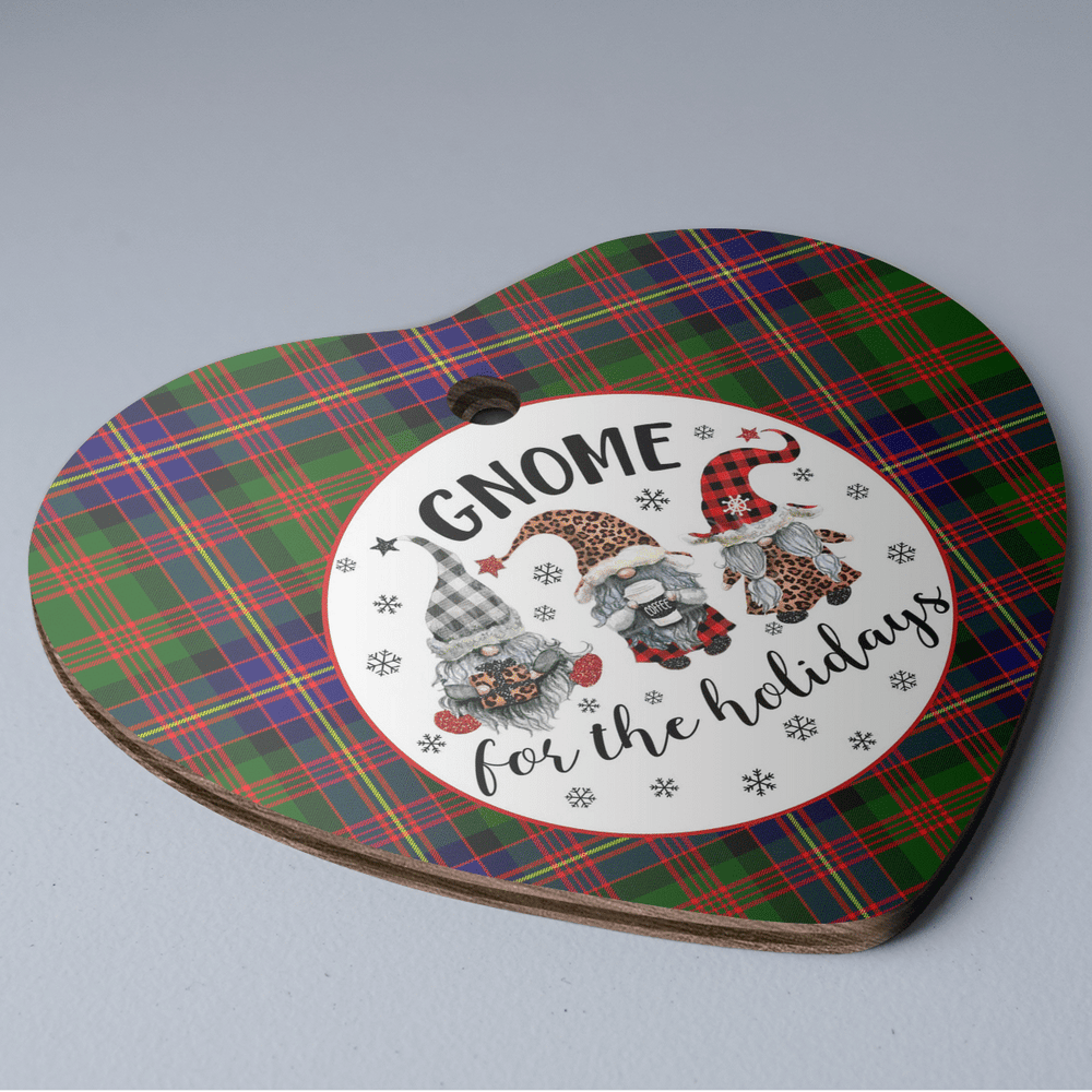 Clan Cochrane Modern Tartan Tartan Crest Gnome Heart Ceramic Ornament JB21 Cochrane Modern Tartan Tartan Christmas