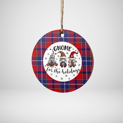 Clan Wishart Dress Tartan Tartan Crest Gnome Round Ceramic Ornament NM18 Wishart Dress Tartan Tartan Christmas