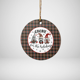 Clan Sutherland Weathered Tartan Tartan Crest Gnome Round Ceramic Ornament OK73 Sutherland Weathered Tartan Tartan Christmas