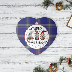 Clan Kinnaird Tartan Tartan Crest Gnome Heart Ceramic Ornament JP51 Kinnaird Tartan Tartan Christmas