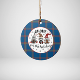 Clan MacLaine of Loch Buie Hunting Ancient Tartan Tartan Crest Gnome Round Ceramic Ornament IP33 MacLaine of Loch Buie Hunting Ancient Tartan Tartan Christmas
