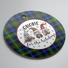 Clan Smith Modern Tartan Tartan Crest Gnome Round Ceramic Ornament ZL82 Smith Modern Tartan Tartan Christmas