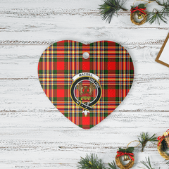 Clan MacGill Modern Tartan Crest Heart Ceramic Ornament PG36 MacGill Modern Tartan Tartan Christmas