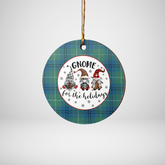 Clan Oliphant Ancient Tartan Tartan Crest Gnome Round Ceramic Ornament LM98 Oliphant Ancient Tartan Tartan Christmas