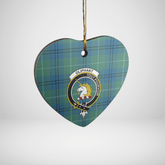 Clan Oliphant Ancient Tartan Crest Heart Ceramic Ornament IW76 Oliphant Ancient Tartan Tartan Christmas