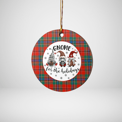 Clan MacLean of Duart Ancient Tartan Tartan Crest Gnome Round Ceramic Ornament TU62 MacLean of Duart Ancient Tartan Tartan Christmas