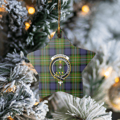 Clan Fergusson Modern Tartan Crest Star Ceramic Ornament CY32 Fergusson Modern Tartan Tartan Christmas