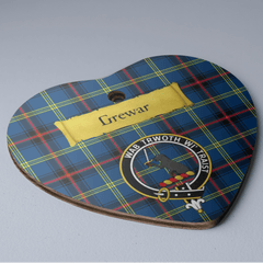 Clan Grewar Tartan Crest Heart Ceramic Ornament AR81 Grewar Tartan Tartan Christmas