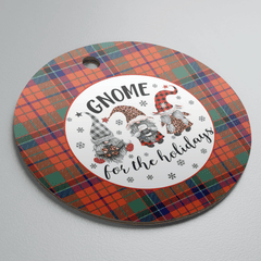 Clan Nicolson Ancient Tartan Tartan Crest Gnome Round Ceramic Ornament PB13 Nicolson Ancient Tartan Tartan Christmas