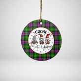 Clan Selkirk Tartan Tartan Crest Gnome Round Ceramic Ornament BQ39 Selkirk Tartan Tartan Christmas