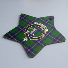 Clan Carmichael Modern Tartan Crest Star Ceramic Ornament RH77 Carmichael Modern Tartan Tartan Christmas