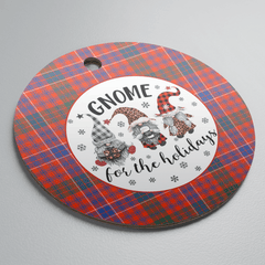 Clan MacRae Ancient Tartan Tartan Crest Gnome Round Ceramic Ornament QX55 MacRae Ancient Tartan Tartan Christmas