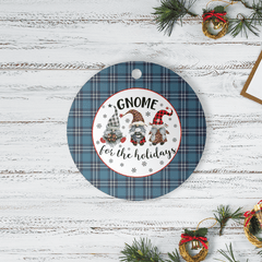 Clan Earl of St Andrews Tartan Tartan Crest Gnome Round Ceramic Ornament IC15 Earl of St Andrews Tartan Tartan Christmas