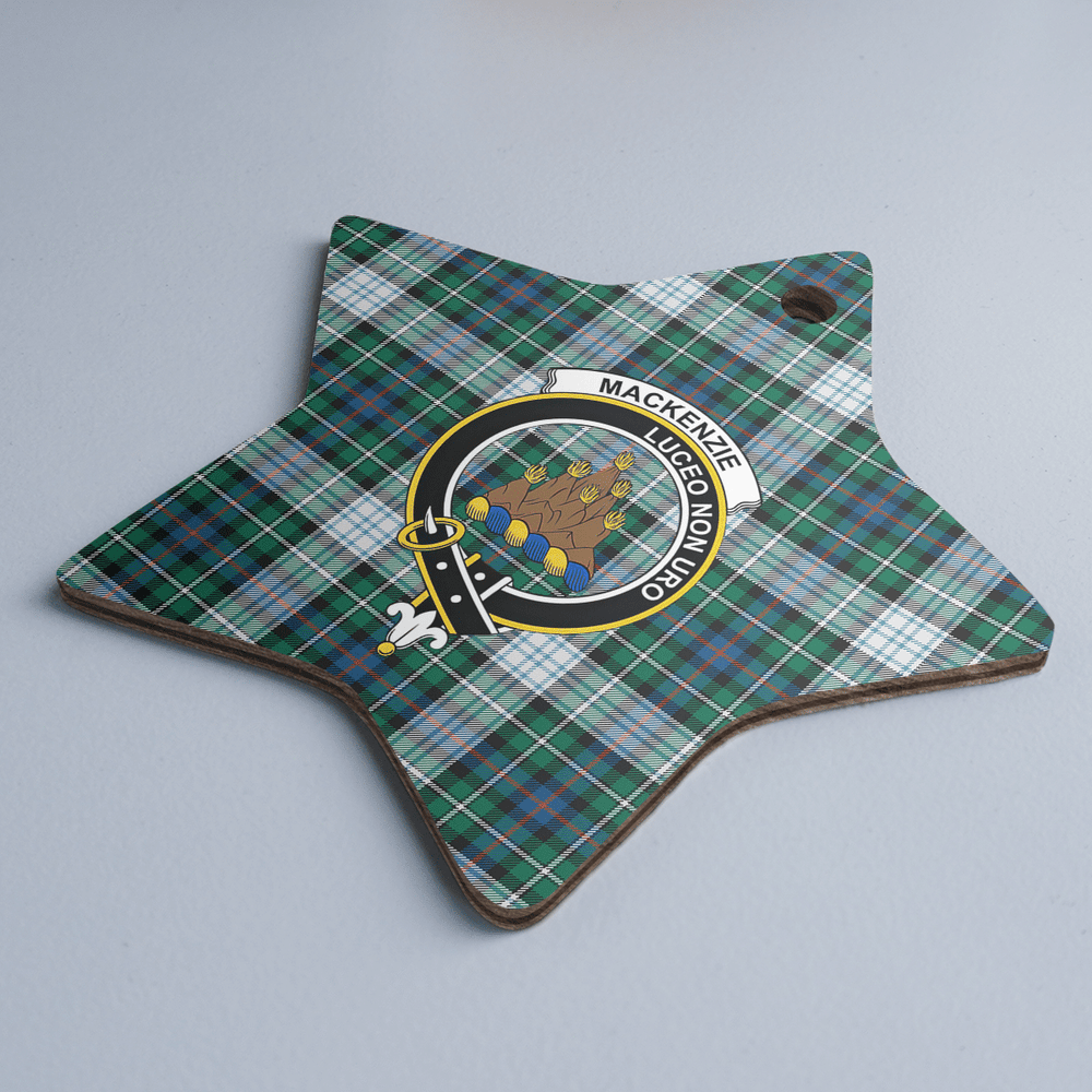 Clan MacKenzie Dress Ancient Tartan Crest Star Ceramic Ornament OT98 MacKenzie Dress Ancient Tartan Tartan Christmas