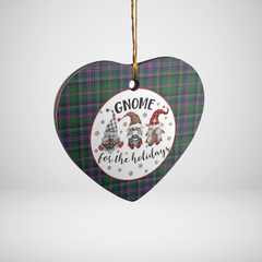 Clan Cooper Modern Tartan Tartan Crest Gnome Heart Ceramic Ornament QS58 Cooper Modern Tartan Tartan Christmas
