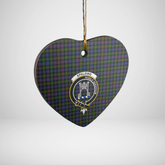 Clan Spalding Murray of Atholl Modern Tartan Crest Heart Ceramic Ornament HF49 Spalding Murray of Atholl Modern Tartan Tartan Christmas