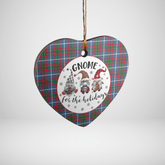 Clan Dalmahoy Tartan Tartan Crest Gnome Heart Ceramic Ornament RV26 Dalmahoy Tartan Tartan Christmas