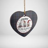 Clan Conway Tartan Tartan Crest Gnome Heart Ceramic Ornament QL97 Conway Tartan Tartan Christmas