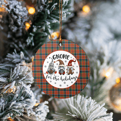 Clan MacNaughton Ancient Tartan Tartan Crest Gnome Round Ceramic Ornament QW64 MacNaughton Ancient Tartan Tartan Christmas
