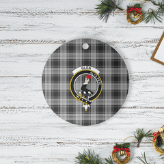 Clan Glen Tartan Crest Round Ceramic Ornament SE96 Glen Tartan Tartan Christmas
