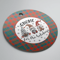 Clan Matheson Ancient Tartan Tartan Crest Gnome Round Ceramic Ornament OM47 Matheson Ancient Tartan Tartan Christmas