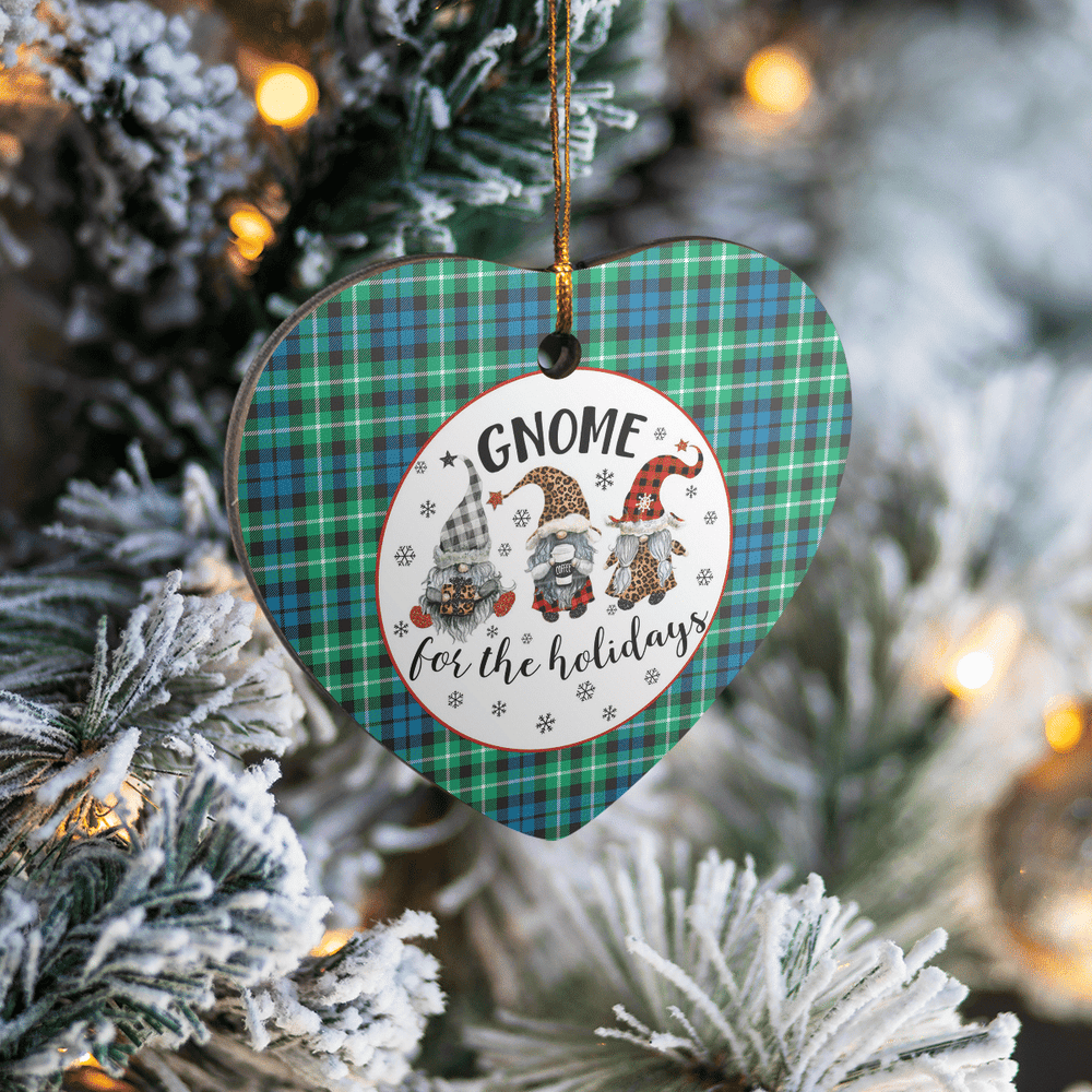 Clan Graham of Montrose Ancient Tartan Tartan Crest Gnome Heart Ceramic Ornament YN51 Graham of Montrose Ancient Tartan Tartan Christmas
