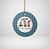 Clan Laing Tartan Tartan Crest Gnome Round Ceramic Ornament SI96 Laing Tartan Tartan Christmas