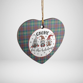 Clan Isle of Skye Tartan Tartan Crest Gnome Heart Ceramic Ornament VO87 Isle of Skye Tartan Tartan Christmas