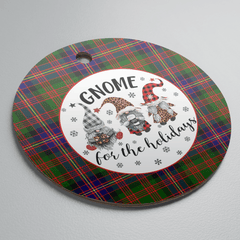Clan Cochrane Modern Tartan Tartan Crest Gnome Round Ceramic Ornament PX40 Cochrane Modern Tartan Tartan Christmas