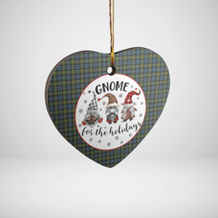 Clan Campbell Tartan Tartan Crest Gnome Heart Ceramic Ornament QY84 Campbell Tartan Tartan Christmas