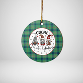 Clan Kennedy Ancient Tartan Tartan Crest Gnome Round Ceramic Ornament WP97 Kennedy Ancient Tartan Tartan Christmas